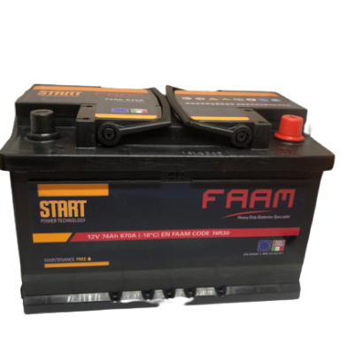 Batterie 12V 74H -620A FAAM
